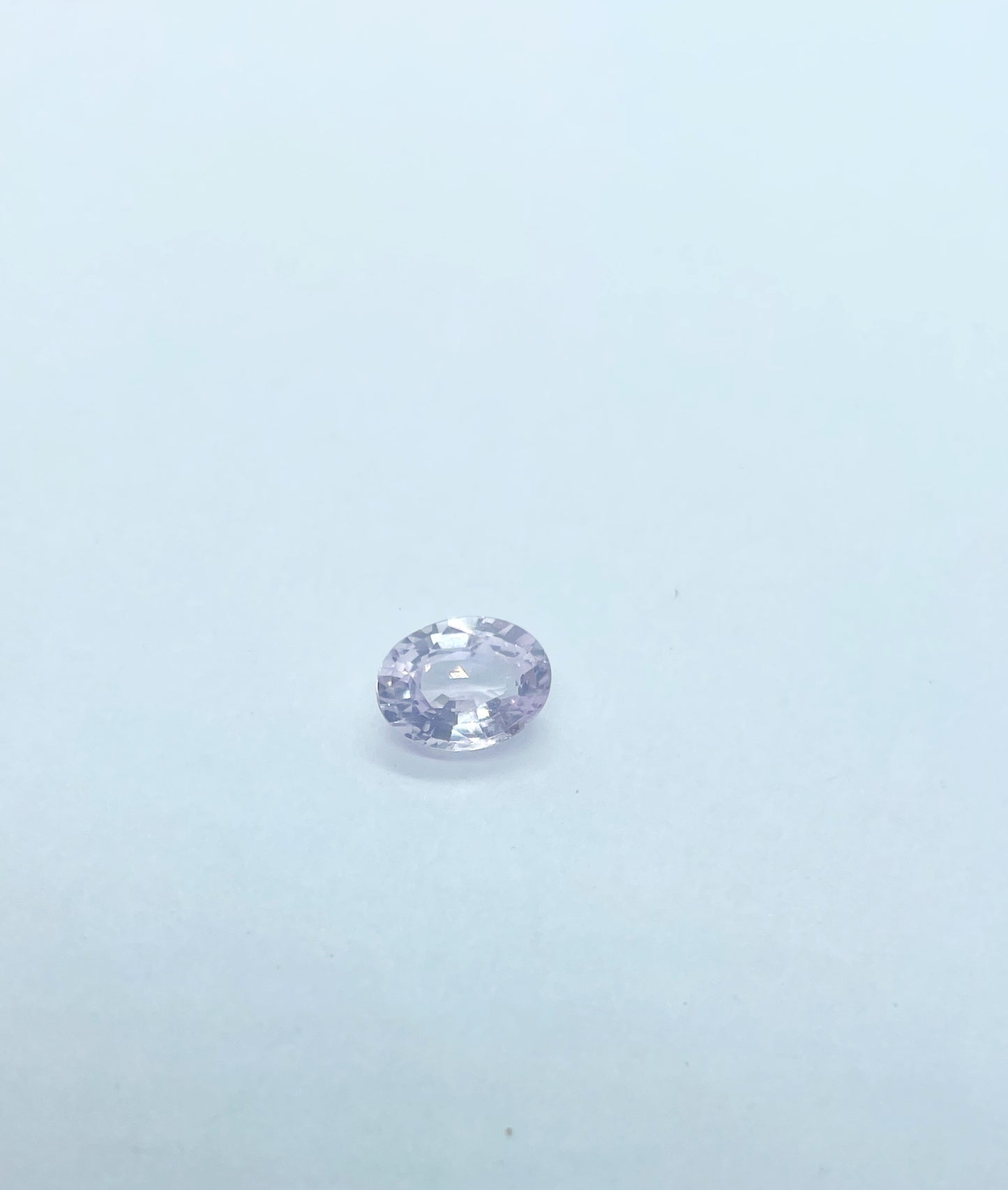 Pale Pink Sapphire - Oval Cut Facet