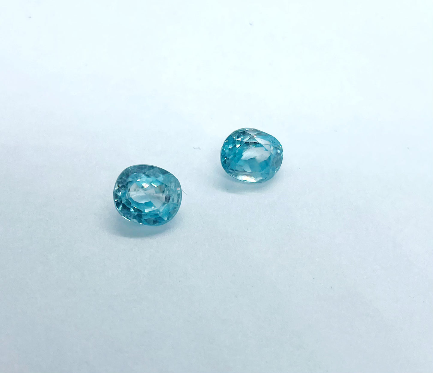 Blue Zircon - Squared Oval Facet