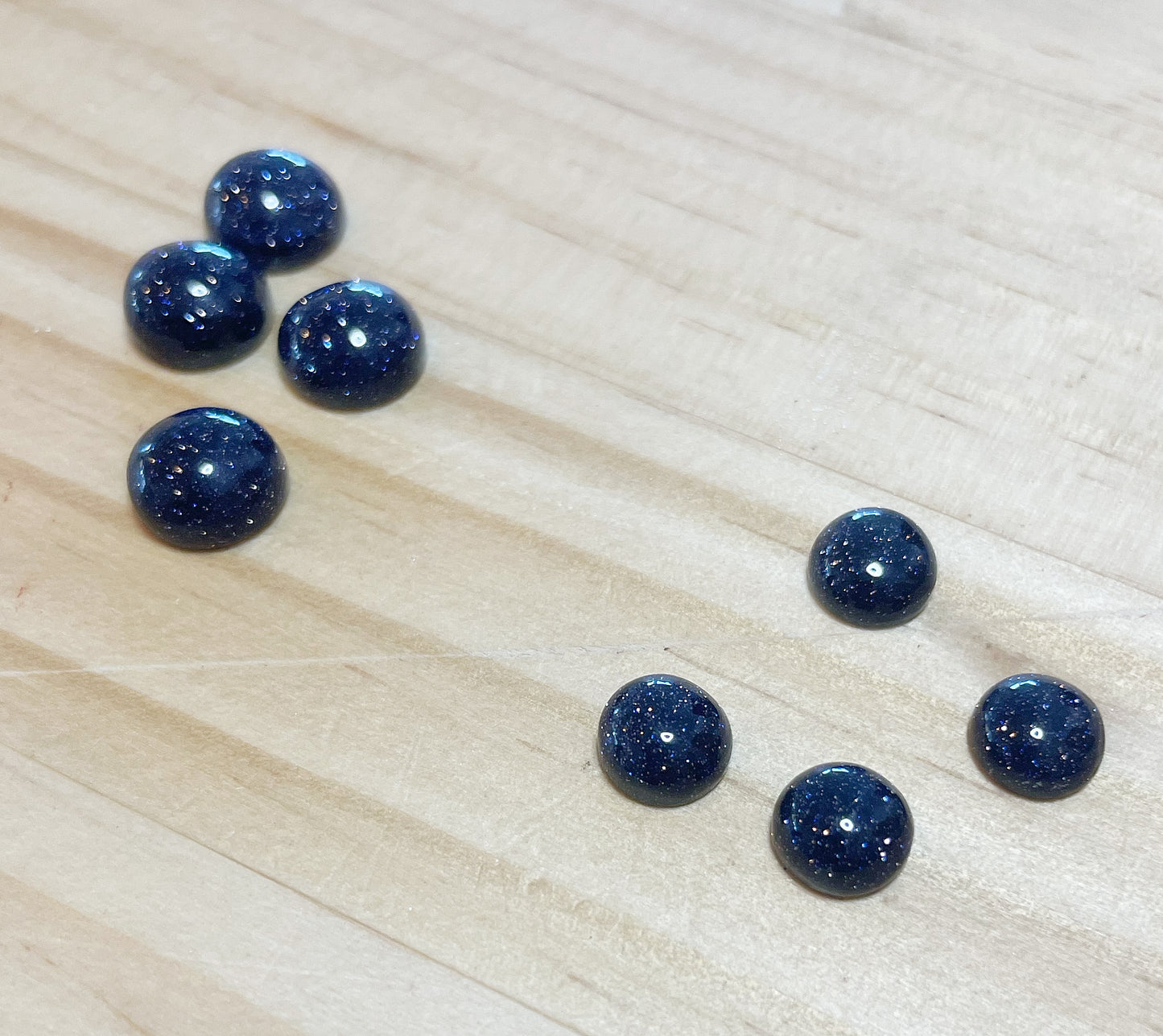 Blue Goldstone - Round Cabochons