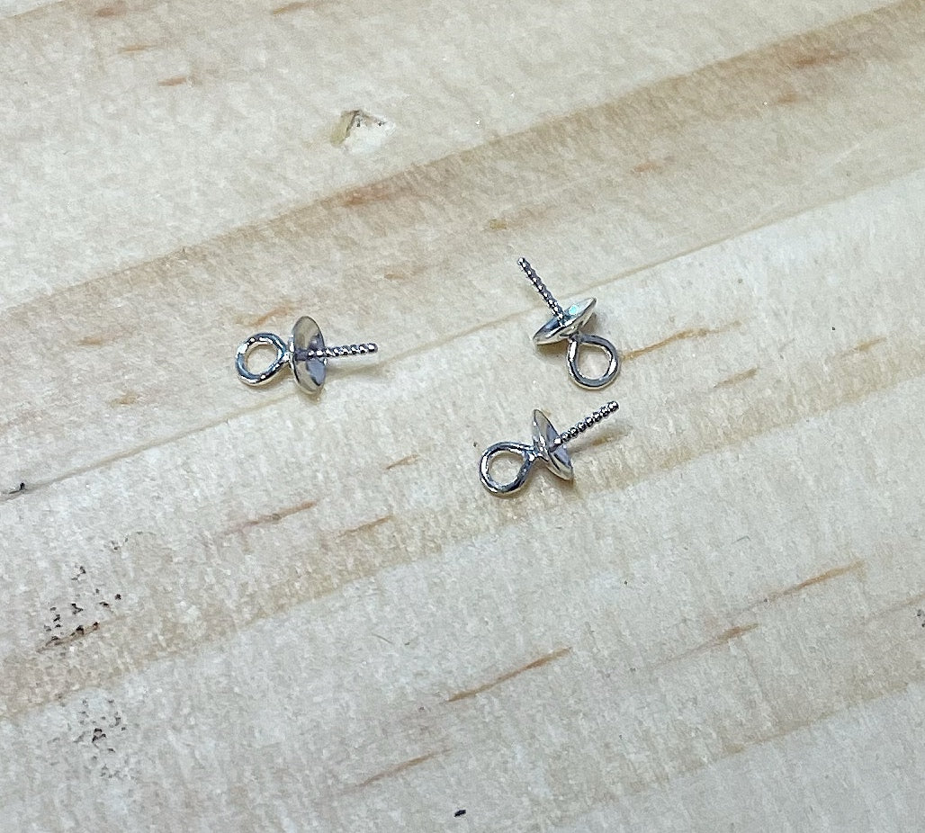 Pendant Caps - Sterling Silver