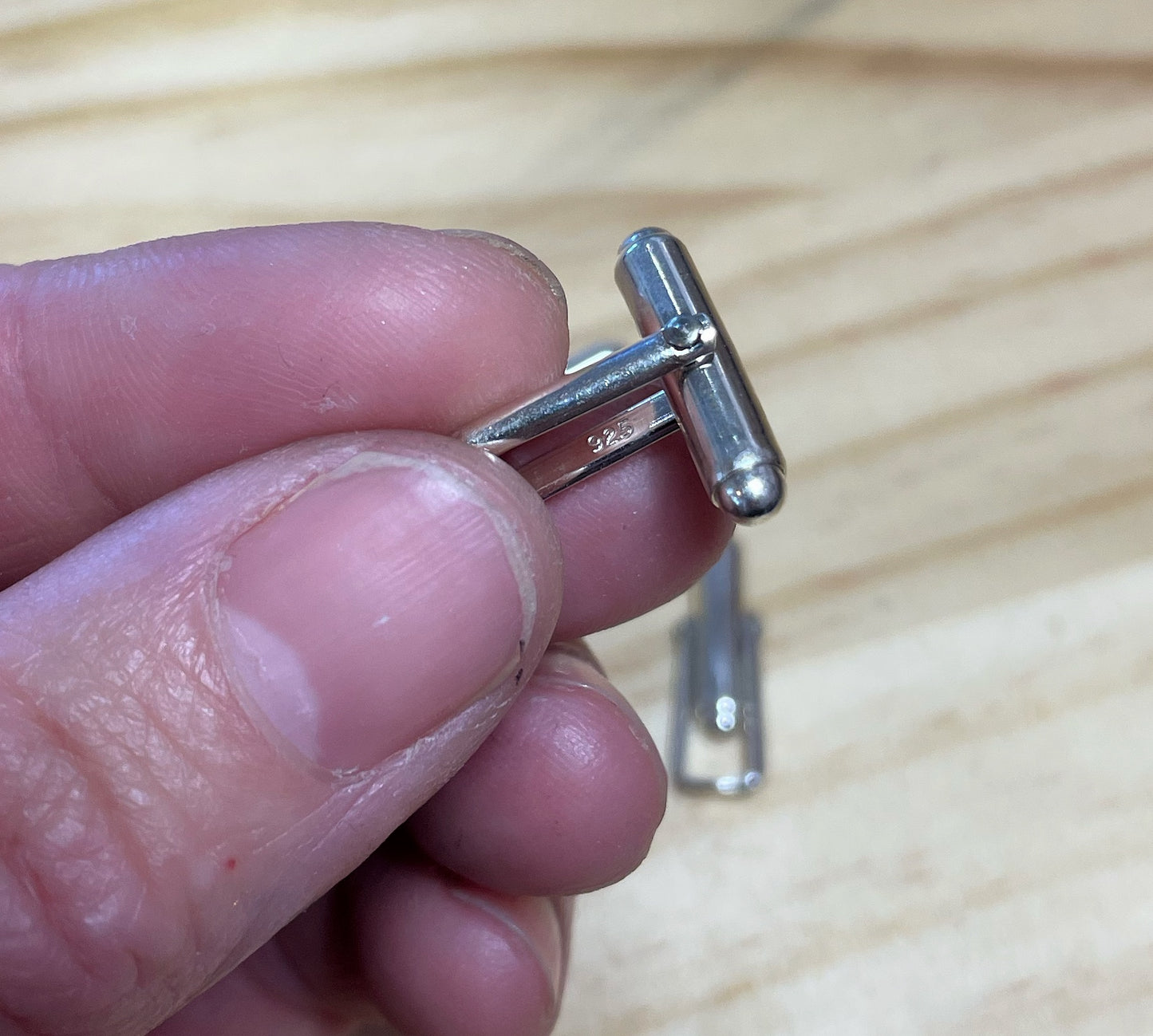 Cuff Link Findings - sterling silver