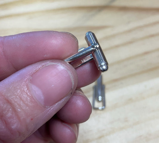 Cuff Link Findings - sterling silver