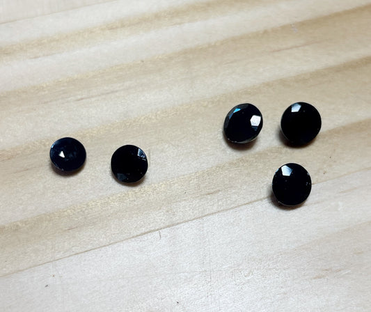 Sapphires - Facet Cut, Black, Sri Lankan