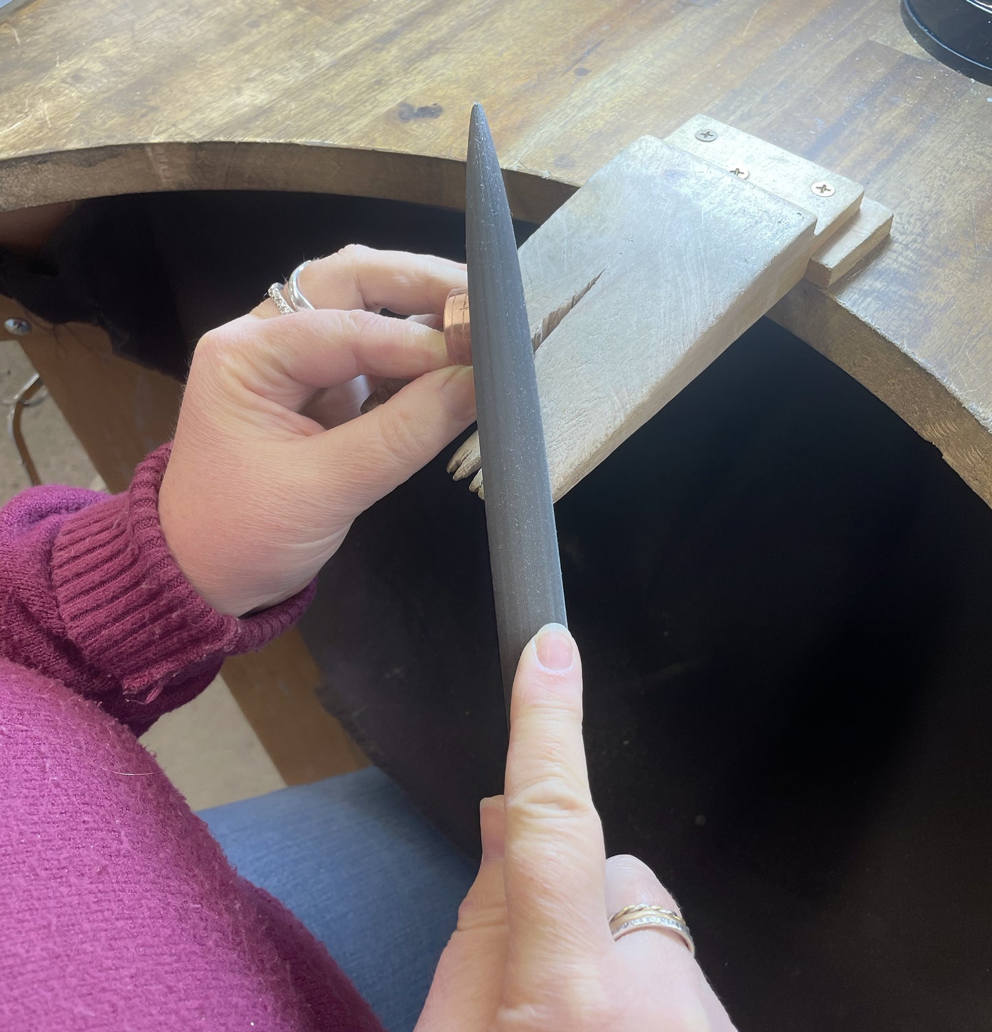 Premium Half Round Bench File