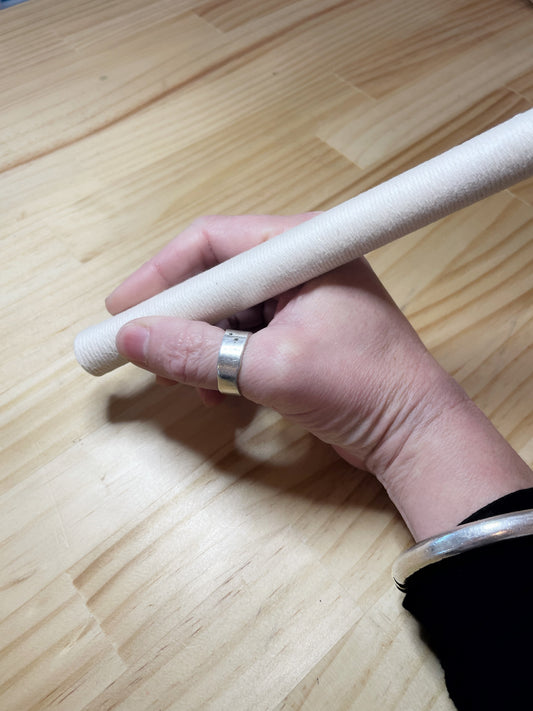 Large Fibreglass Brush with Rope Wrap