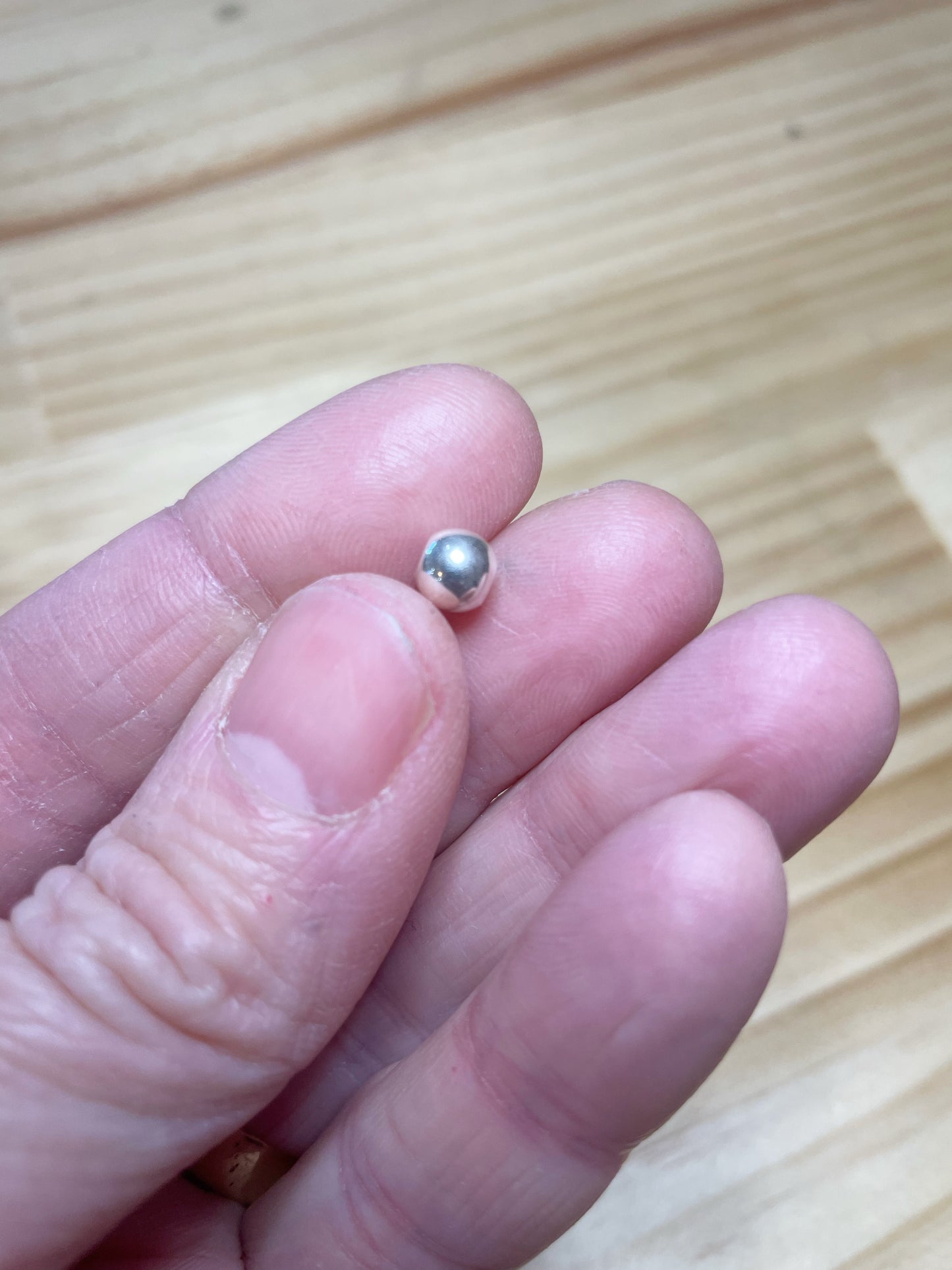Round Beads - Sterling Silver
