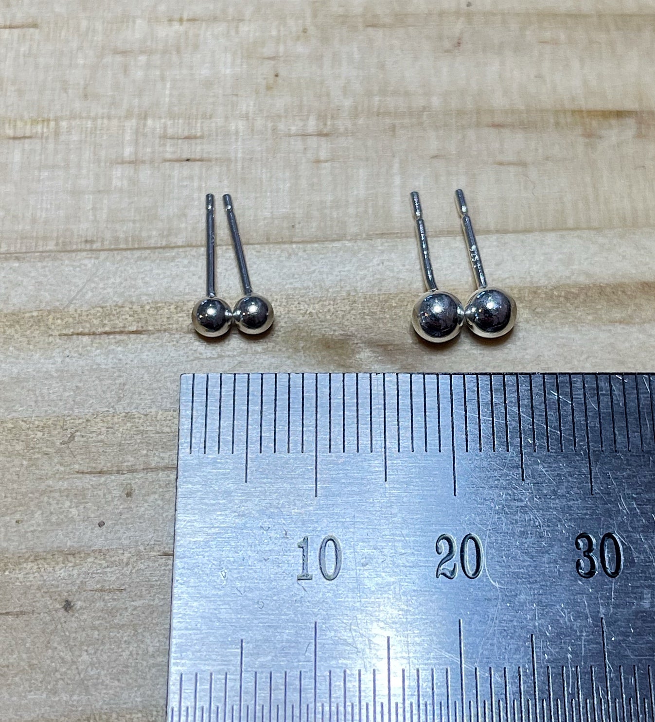 Ball Studs - Sterling Silver