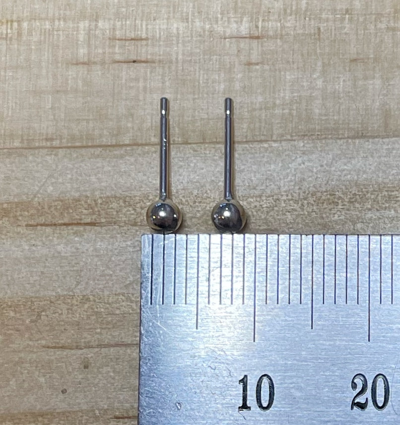 Ball Studs - Sterling Silver