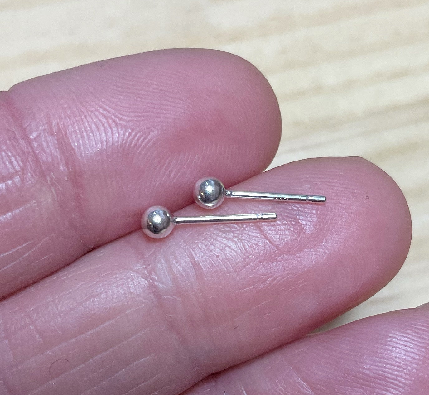 Ball Studs - Sterling Silver