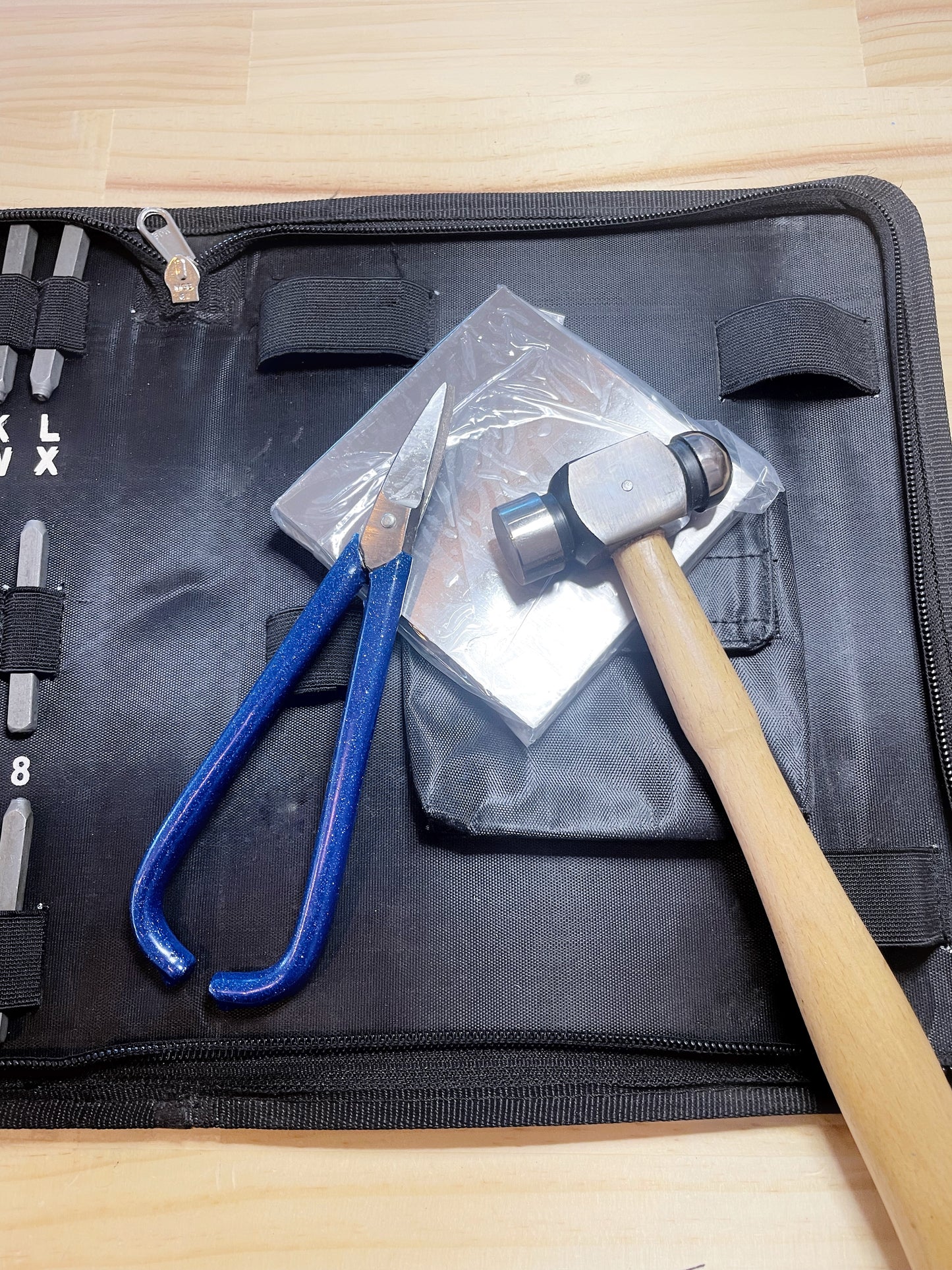 Letter Stamping Kit in Zip Up Case
