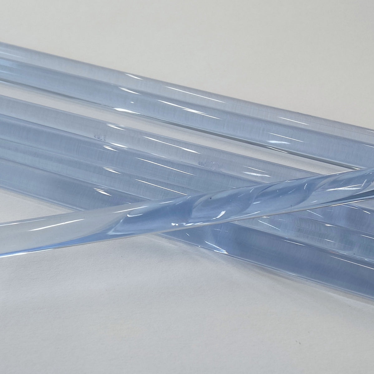 Pale Blue: Transparent Glass Rod