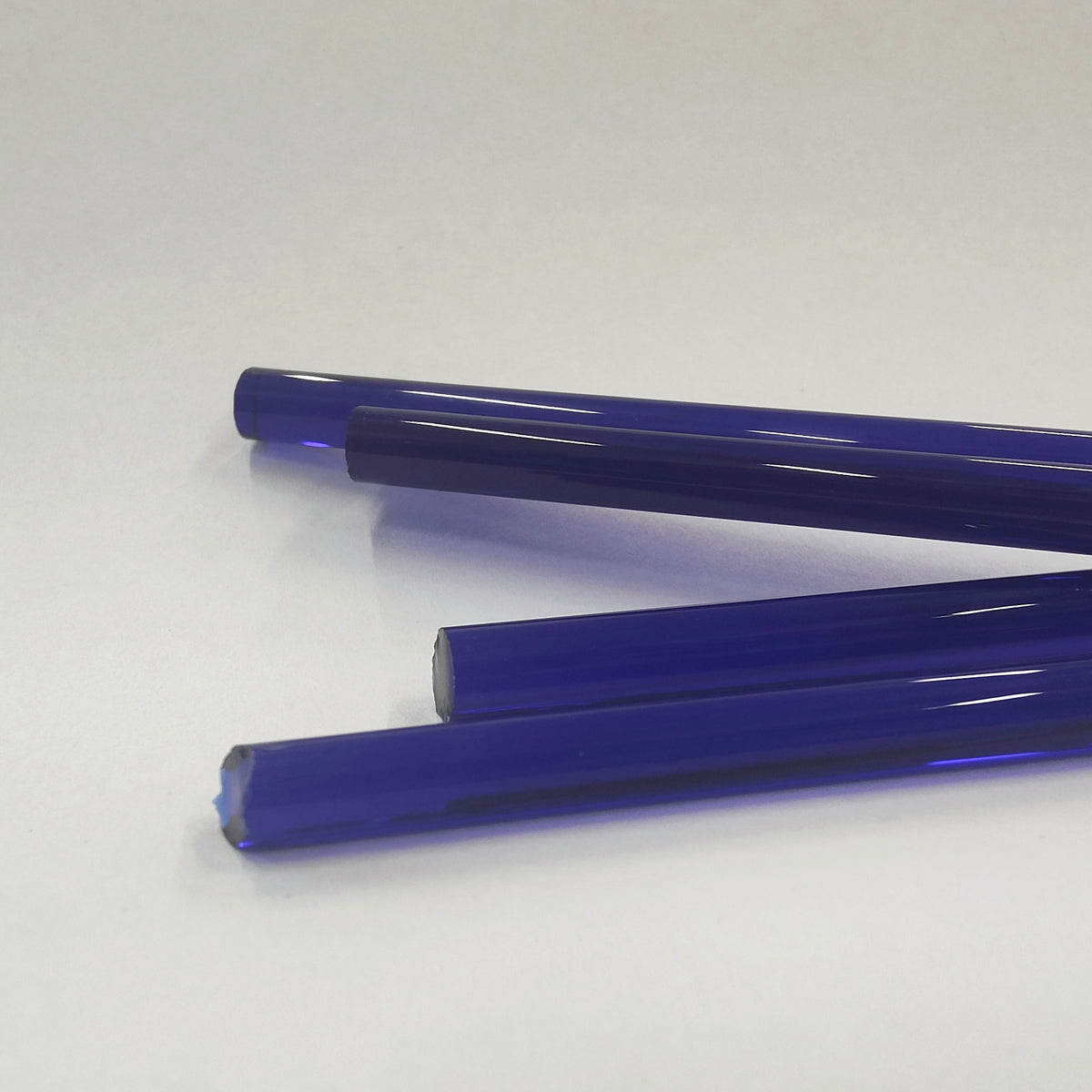 Mosaic Blue: Transparent Glass Rod