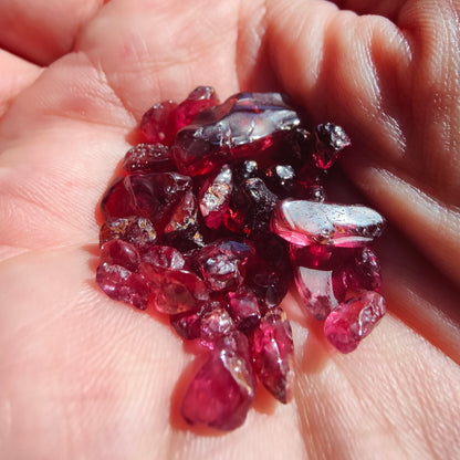 Rhodonite Garnet Tumbled Crystals