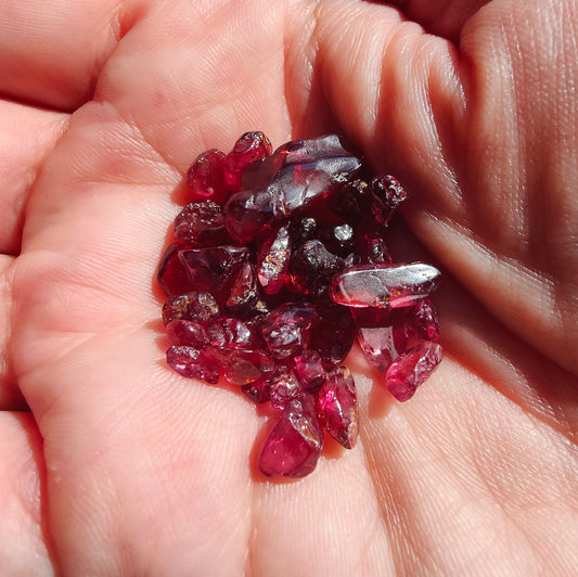 Rhodonite Garnet Tumbled Crystals