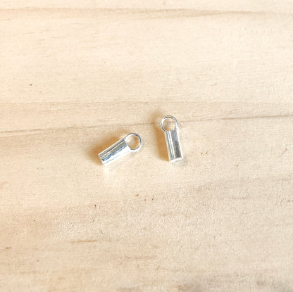 Tube end caps - Sterling Silver