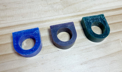 Ring Wax Slices - Flat Top, Small