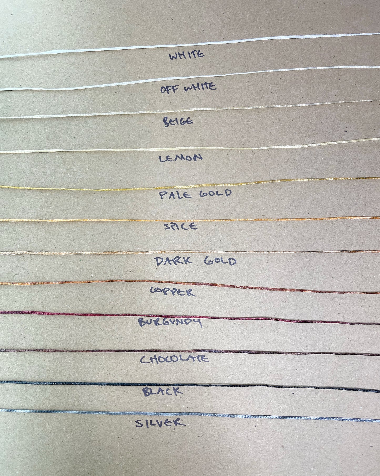 Waxed Cotton Thread