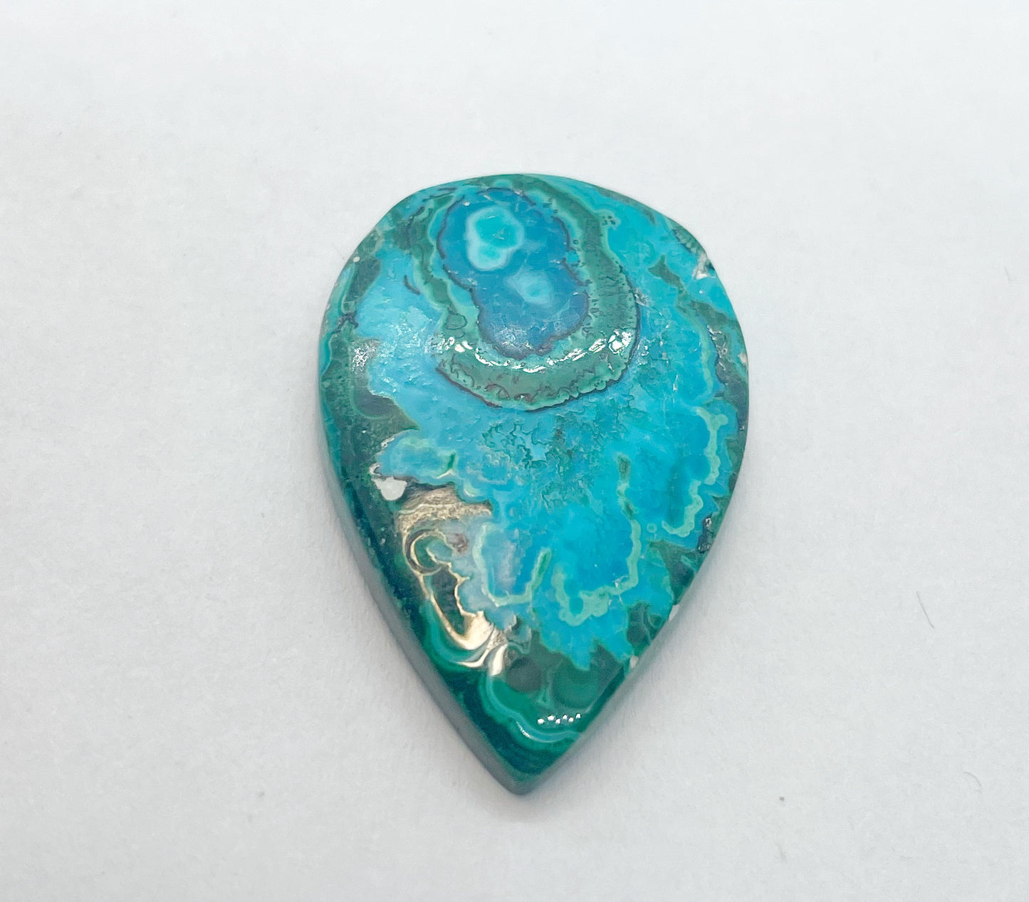 Chrysocola with Malachite - Teardrop