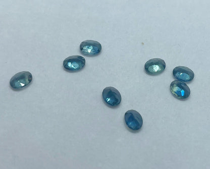 Blue and Parti Coloured Sapphires - Oval Cut Facet