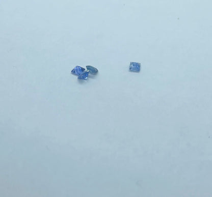 Blue Sapphire - Square Cut Facet