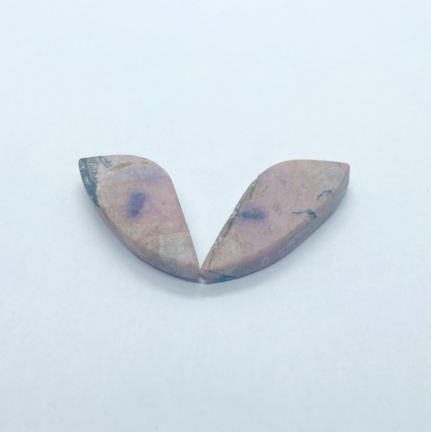 Rhodonite - Wing Shaped Pair