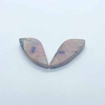 Rhodonite - Wing Shaped Pair