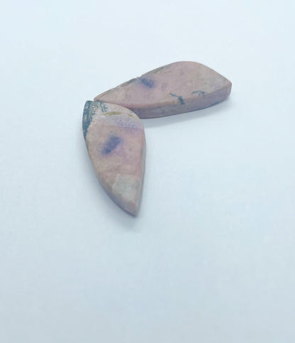 Rhodonite - Wing Shaped Pair