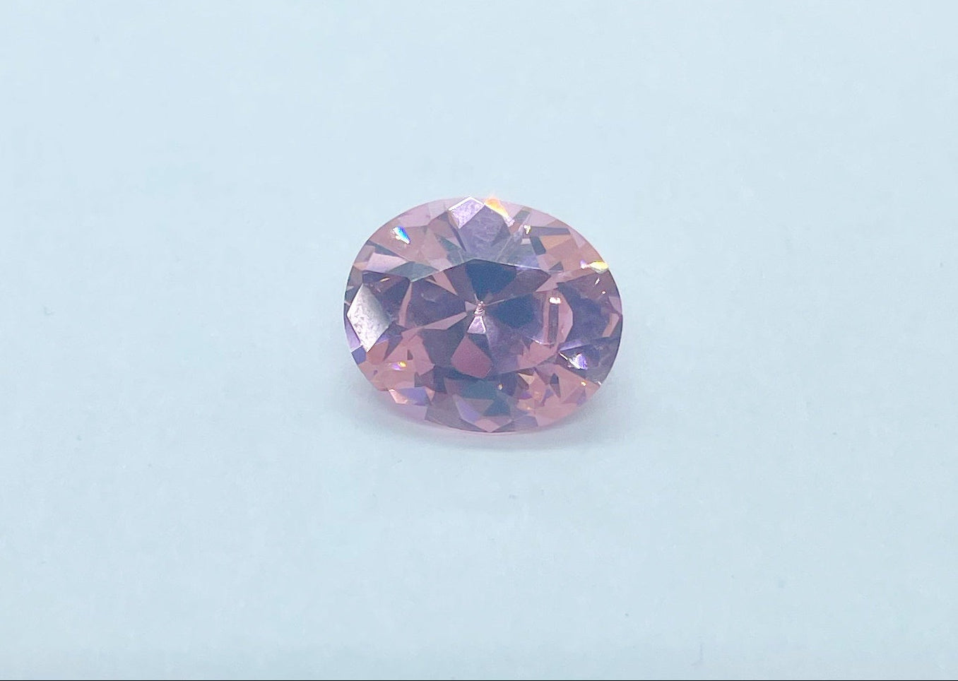 Cubic Zirconia, Pink - Oval Cut Facet