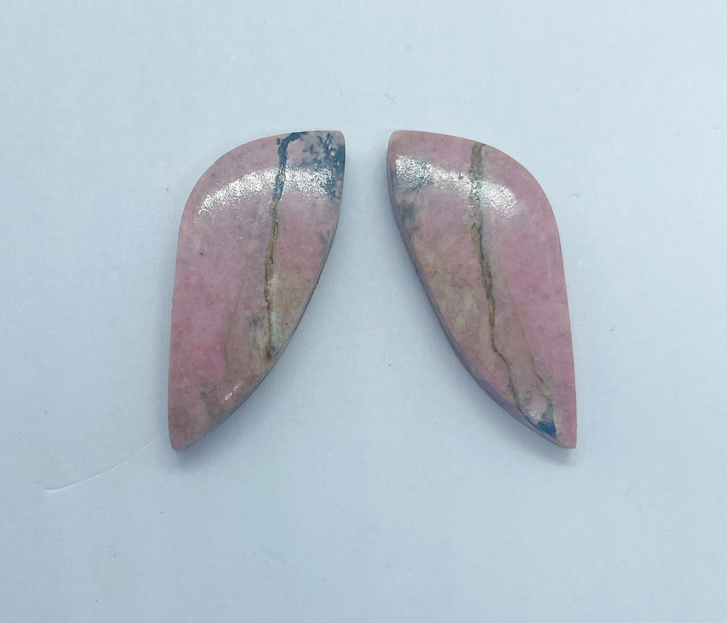 Rhodonite - Wing Shaped Pair