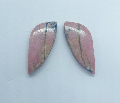 Rhodonite - Wing Shaped Pair