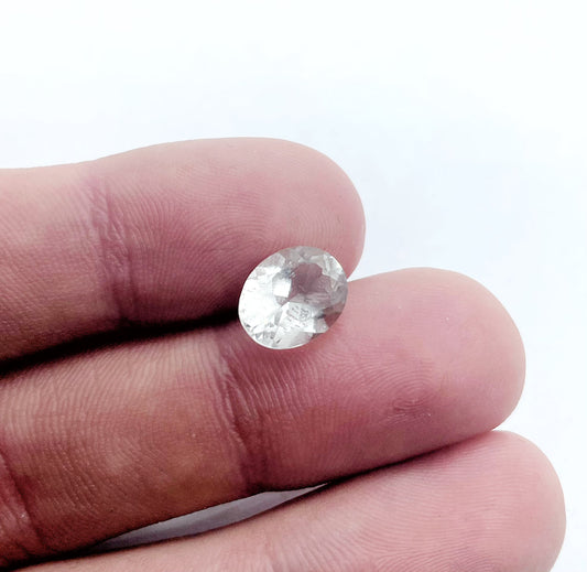 White Topaz - Oval Facet