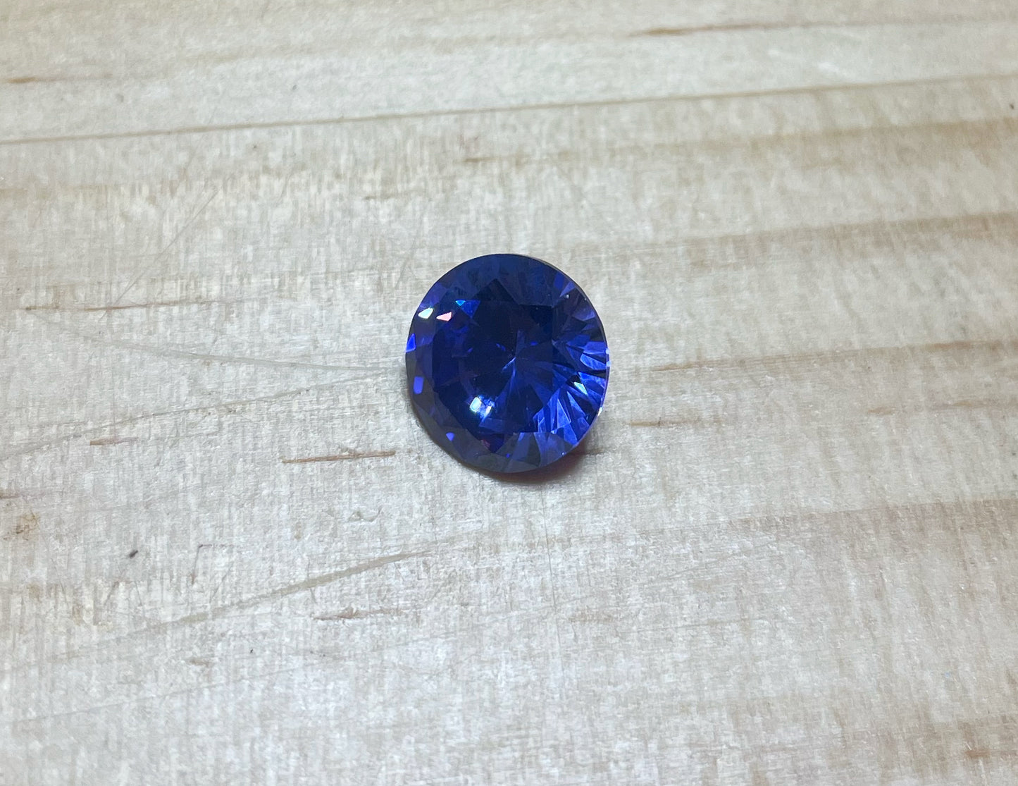 Cubic Zirconia -Tanzanite Blue, Round