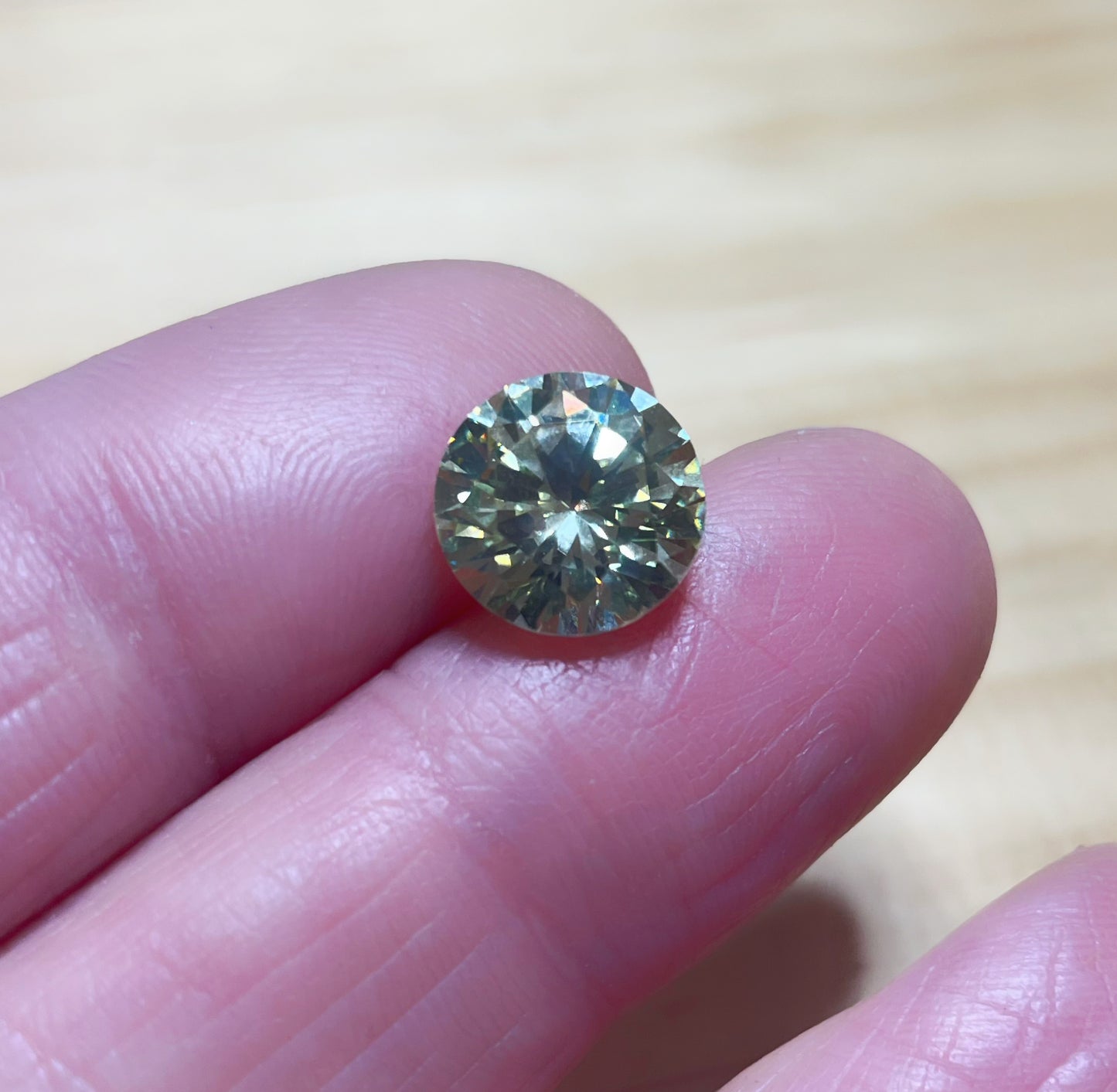 Cubic Zirconia -Lemon Yellow, Round
