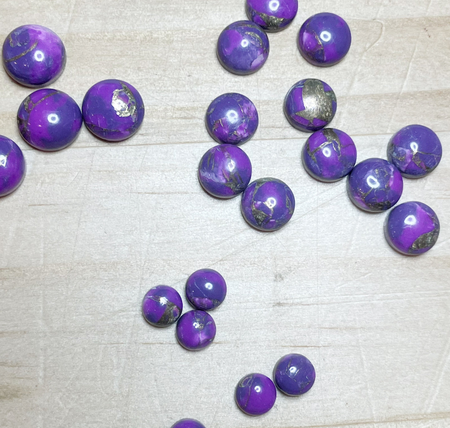 Purple Copper Turquoise - Round