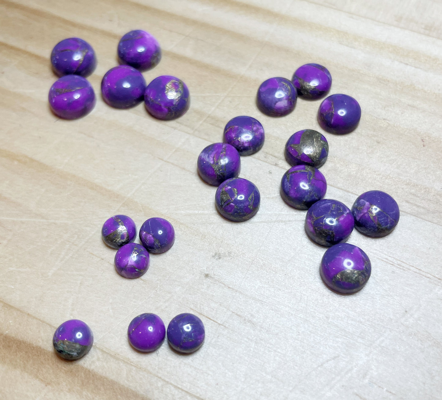 Purple Copper Turquoise - Round