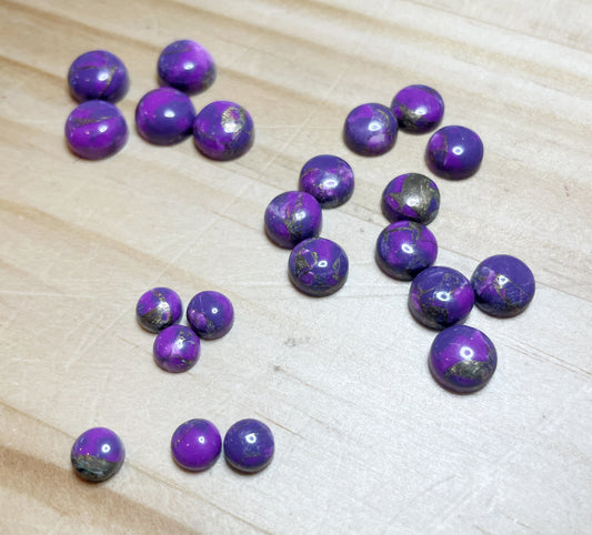 Purple Copper Turquoise - Round
