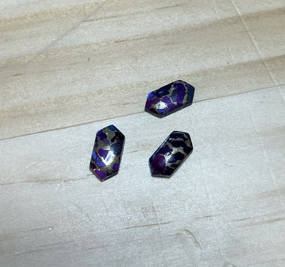 Purple Copper Turquoise - Hexagon Cabochon