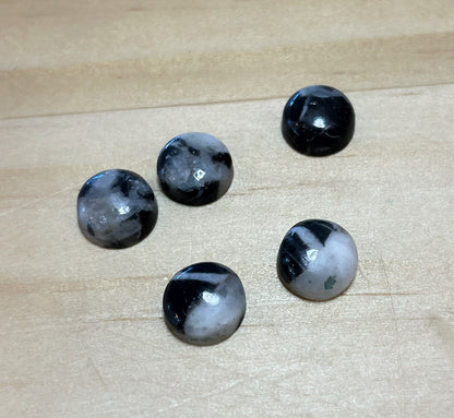 White Buffalo Turquoise - Round Cabochon