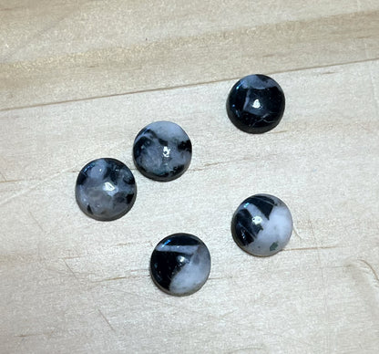 White Buffalo Turquoise - Round Cabochon