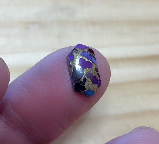 Purple Copper Turquoise - Hexagon Cabochon