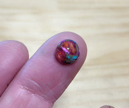Mohave Pink Oyster Turquoise - Round Cabochons