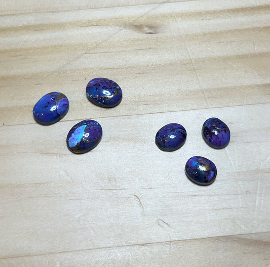 Purple Copper Turquoise - Oval