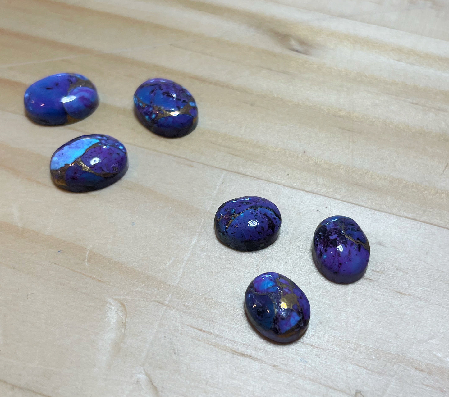 Purple Copper Turquoise - Oval