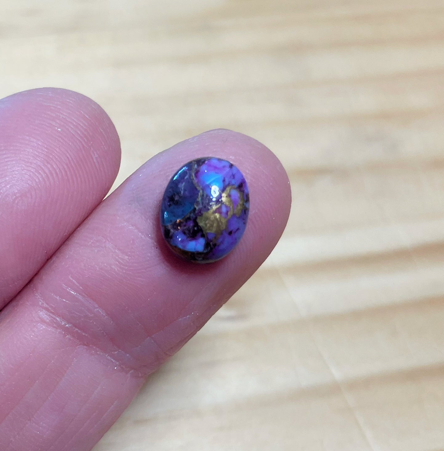 Purple Copper Turquoise - Oval