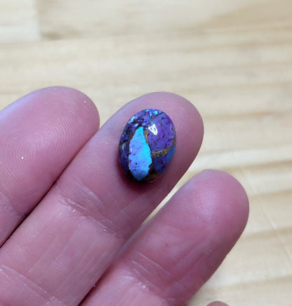 Purple Copper Turquoise - Oval