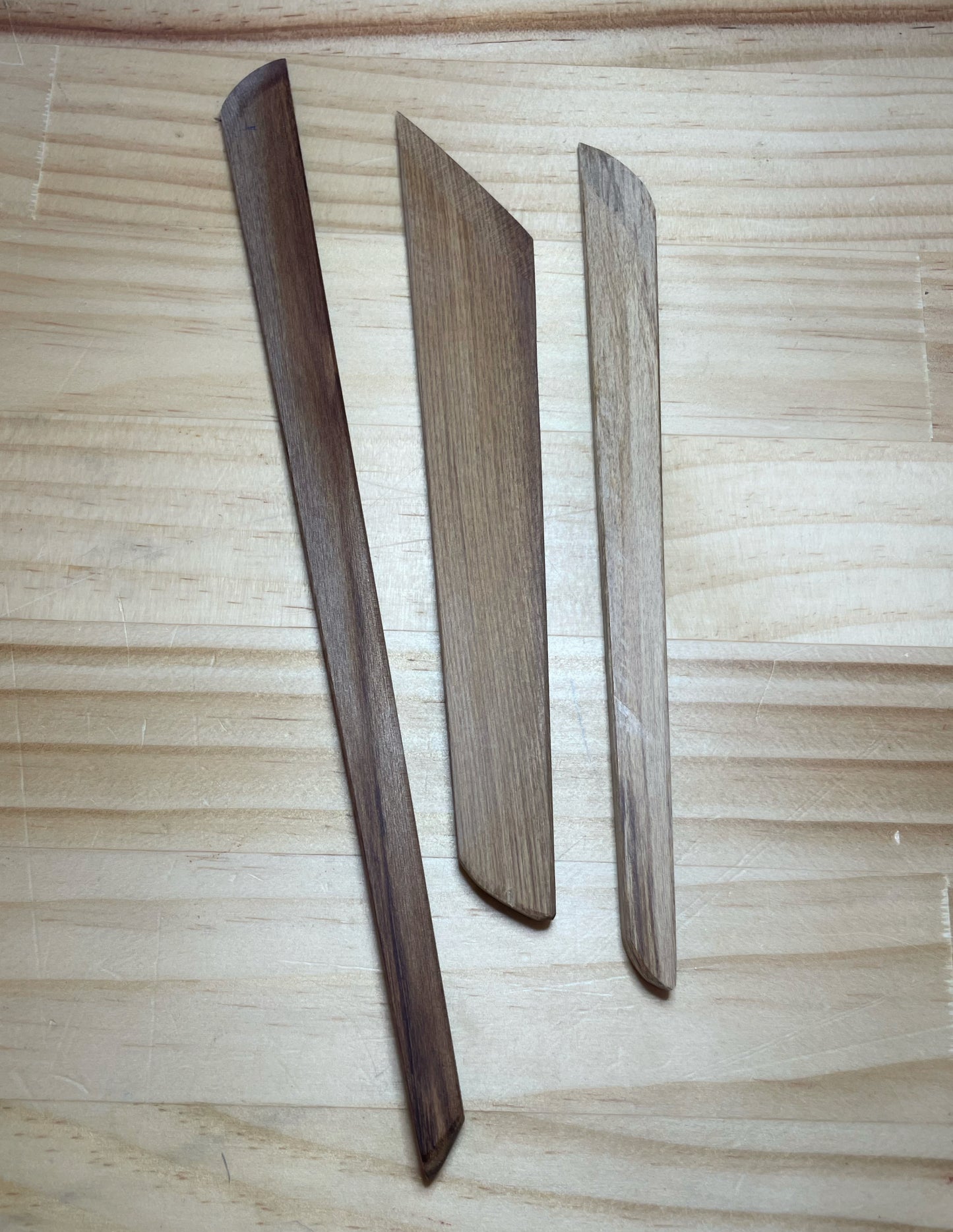 Recycled Rimu Clay Knives
