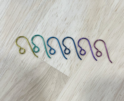 Earring Hooks - Niobium