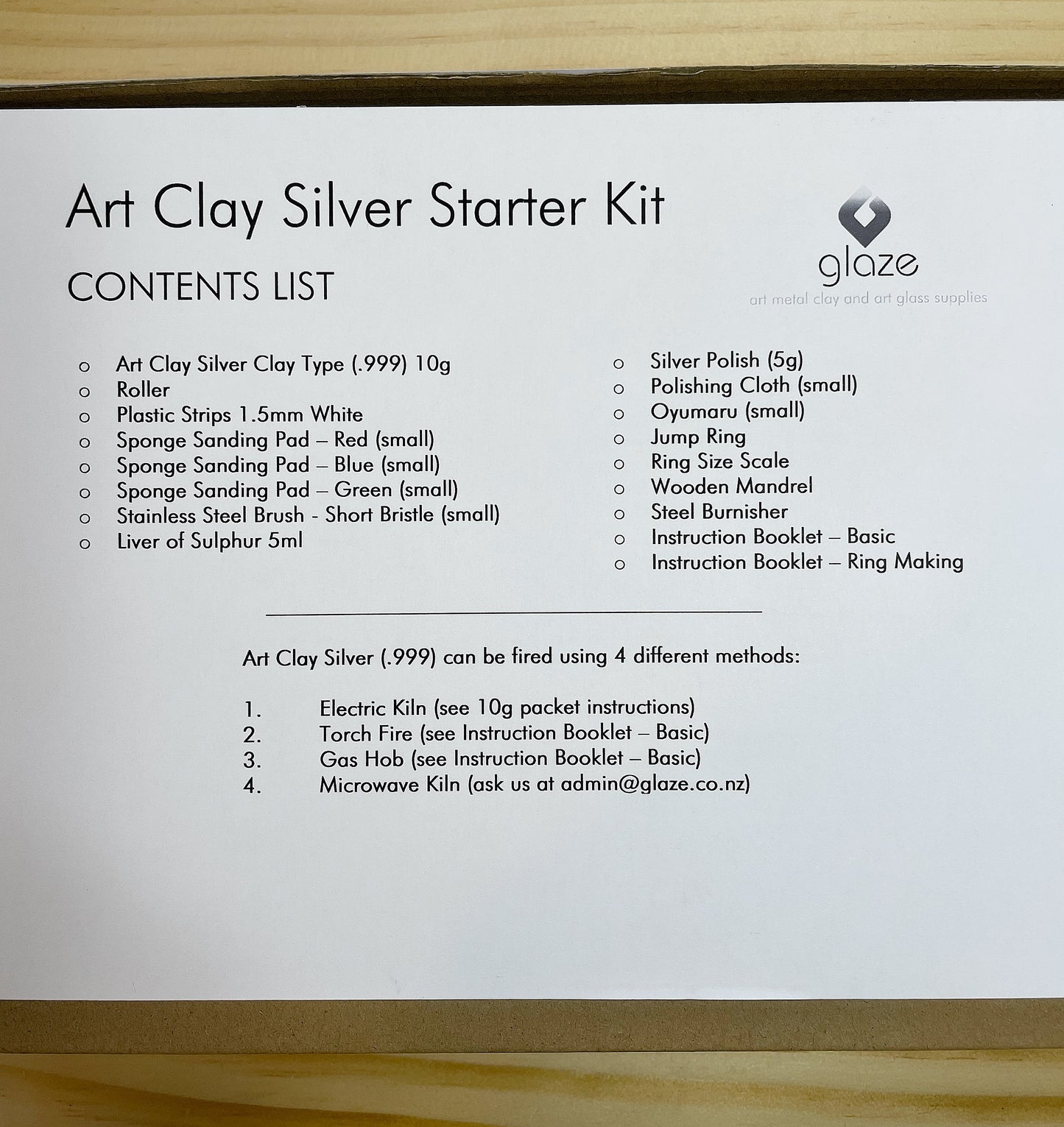 Silver Clay Starter Kit