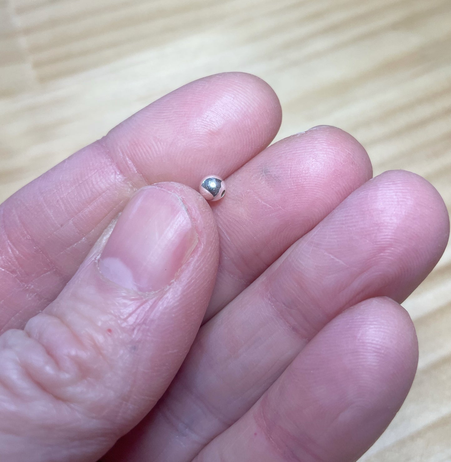 Round Beads  - Sterling Silver