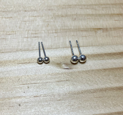 Ball Studs - Sterling Silver